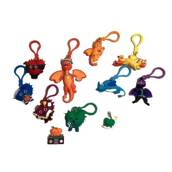 American Heart Association Kids Heart Challenge Keychains Lot Piece AHA Dragons - Picture 2 of 16